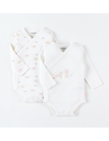 Bodys Bio croisés ML 2pces 12M - B&K