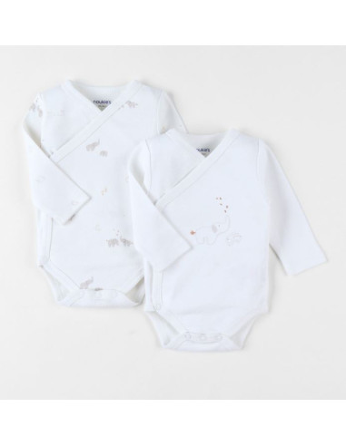 Bodys Bio croisés ML 2pces 6M - Bali