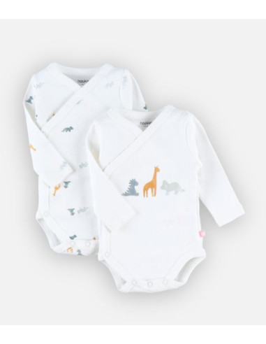 Bodys Bio croisés ML 2pces 1M - Tiga,...