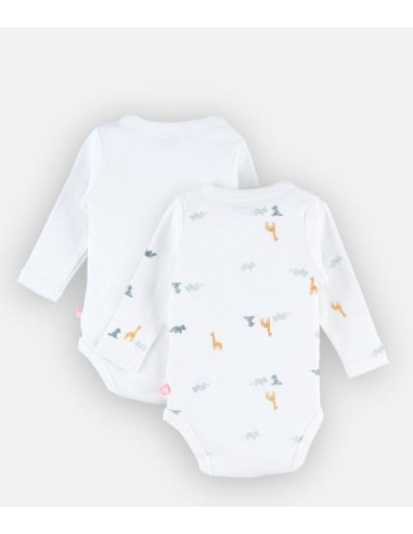 Bodys Bio croisés ML 2pces 0M - Tiga,...