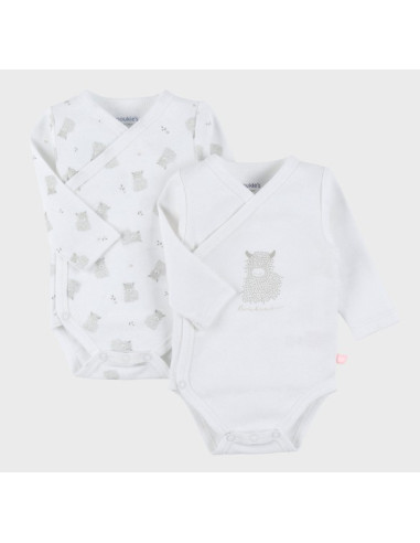 Bodys Bio croisés ML 2pces 1M - Fluffy