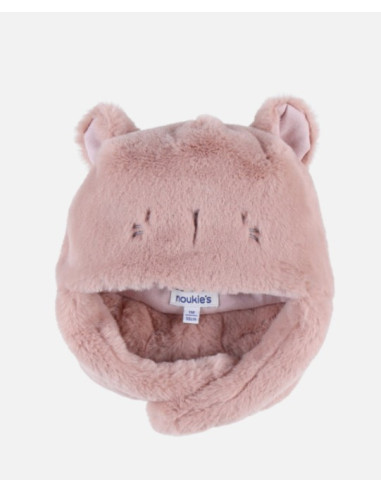 Chapka en Groloudoux - Rose - 1-3mois