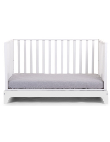 Lit bébé évolutif bois 70x140 cm - Blanc