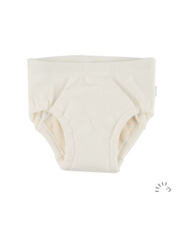 Culotte trainer coton bio 74/80 - Blanc