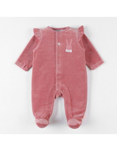 Pyjama Dors-Bien en velours Lapin -...