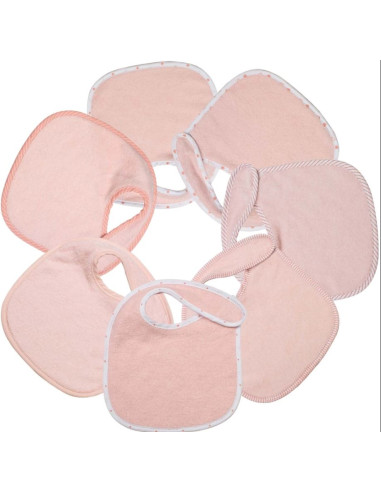 Bavoir naissance - lot de 7pc...