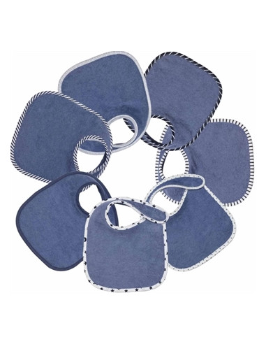 Bavoir naissance - lot de 7pc...