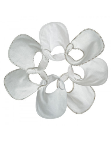 Bavoir naissance - lot de 7pc...