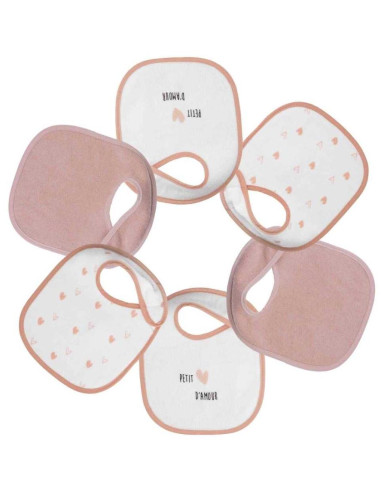 Bavoir naissance - lot de 6pc  -...