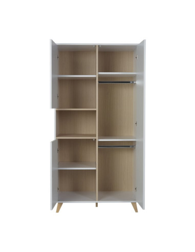 Garde-robe 2 portes - Loft White