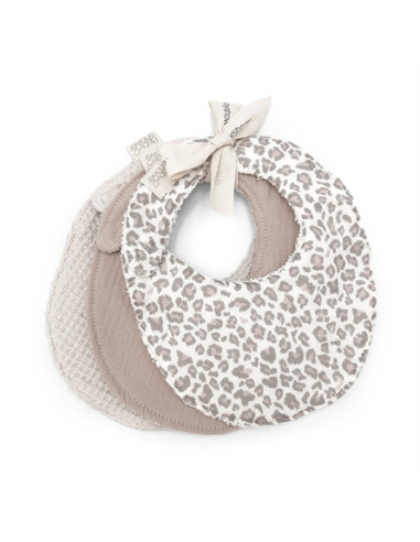 Set de 3 bavoirs 0-3m - Soft Print
