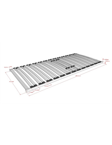 Sommier pour lit 90X200cm - Naturel