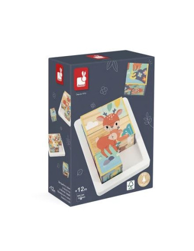 Puzzle 6 cubes en Bois - Pure