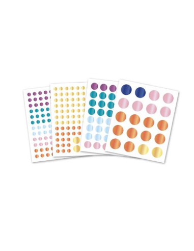 Coffret Créatif -  Gommettes rondes...