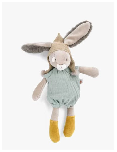 Peluche petit lapin sauge - Trois...
