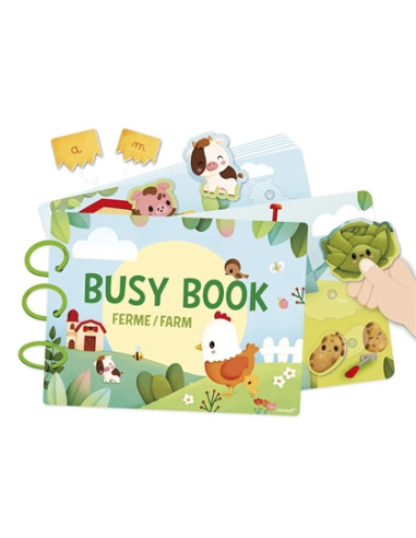 Livre Busy-Book en carton - La ferme