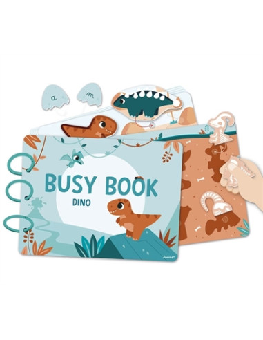 Livre Busy-Book en carton - Dino