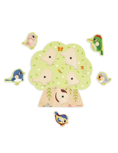 Puzzle sonore 5 pièces - Oiseaux