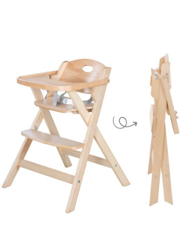 Chaise haute pliable Fold up - Bois...