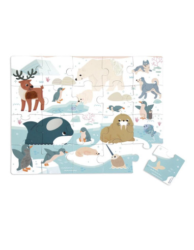 Puzzle tactile - Animaux Polaires