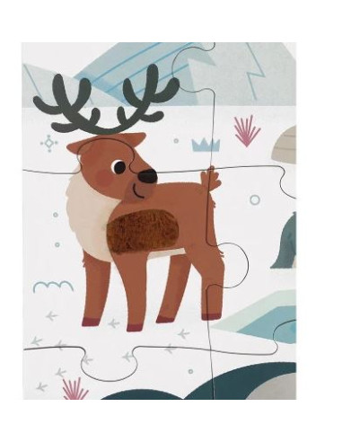 Puzzle tactile - Animaux Polaires