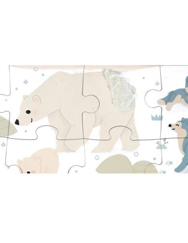 Puzzle tactile - Animaux Polaires