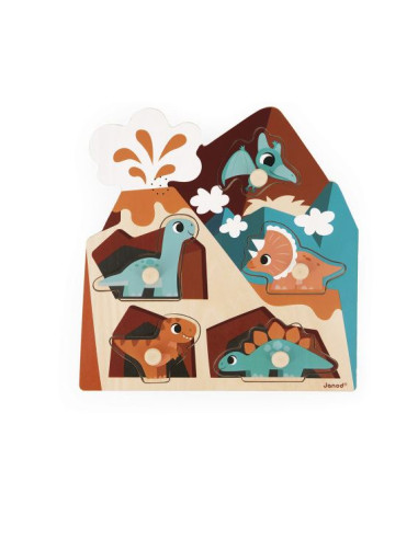 Puzzle sonore 5 pièces - Dinosaures