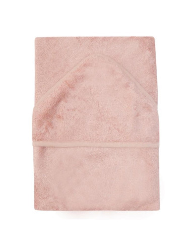 Cape de bain bambou 75x75cm - Misty rose