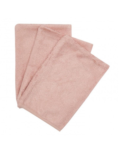 Gant de toilette bambou 3pc - Misty Rose