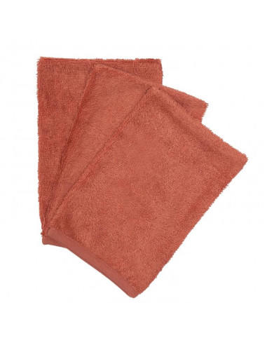 Gant de toilette bambou 3pc - Apricot...
