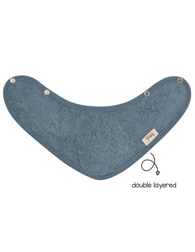 Bandana en bambou doublé - Marin