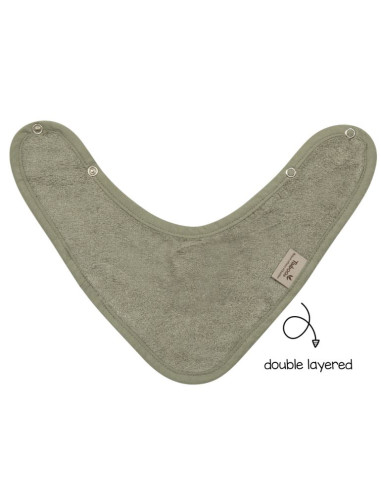 Bandana en bambou doublé - Whisper green