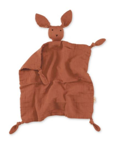 Doudou tetra Bunny 40x40 - Terracotta