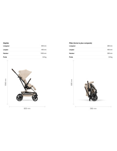 Poussette Cybex Eezy S Twist Plus 2 -...