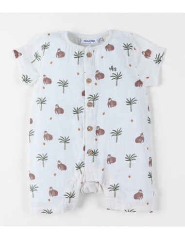 Combinaison Ecrue - Cute Gorilla - 6M