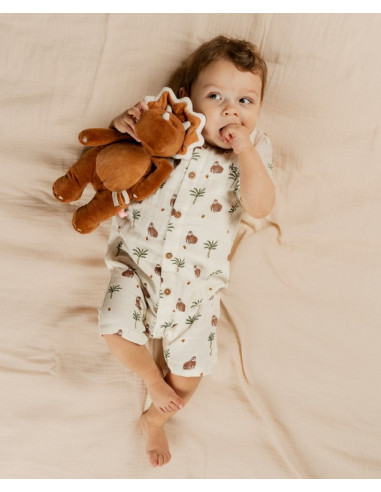 Combinaison Ecrue - Cute Gorilla - 6M