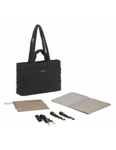 Sac à langer matelassée Liva - Noir 