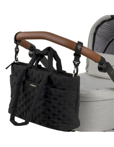 Sac à langer matelassée Liva - Noir 