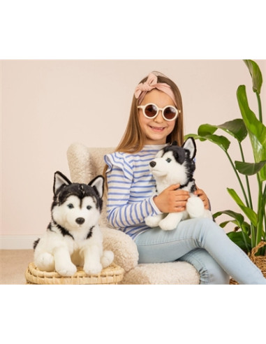 Peluche Husky assis 30 cm