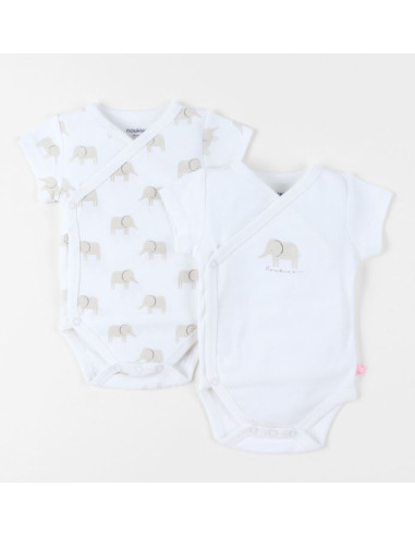Bodys Bio croisés MC 2pces 6M - Wild...