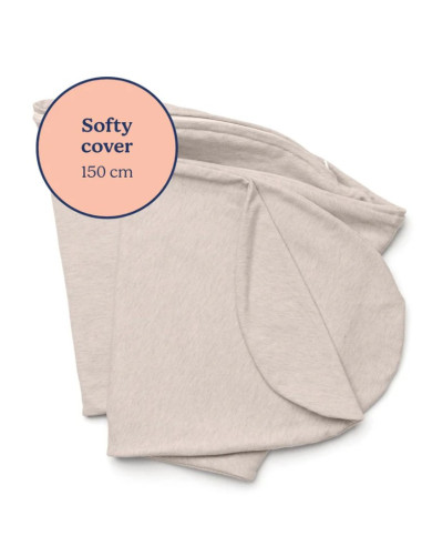 Housse coussin Doomoo Softy - Chiné Sand