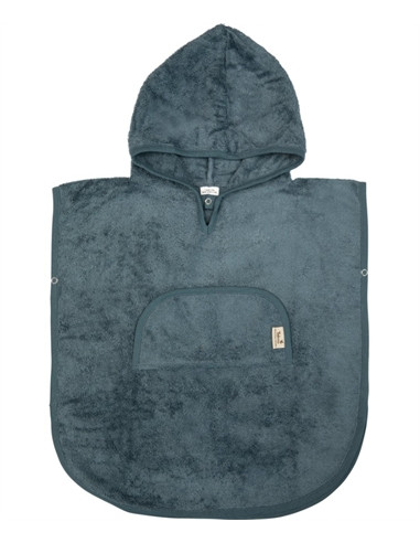 Poncho Col en V Bambou 2-4 ans - Marine