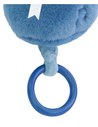 Boîte à musique Lapin 20 cm - Bleu