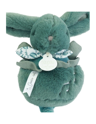 Boîte à musique Lapin 20 cm - Vert Sauge