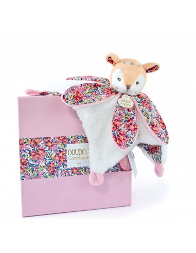 Doudou plat pétales BOH'AIME Faon 27...