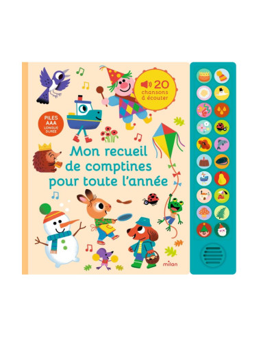Livre - Mon recueil de comptines pour...