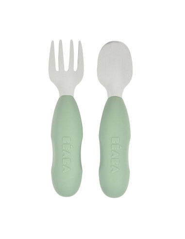 Lot de 2 pré-couverts inox - Sage Green
