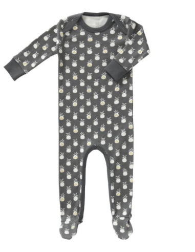 Pyjama coton bio avec pied 6-12m -...