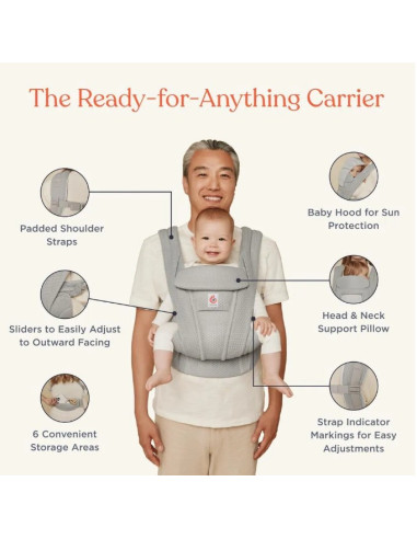 Porte-Bébé Omni Deluxe Mesh -...