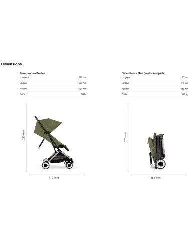 Poussette Cybex Orfeo - Magic Black...